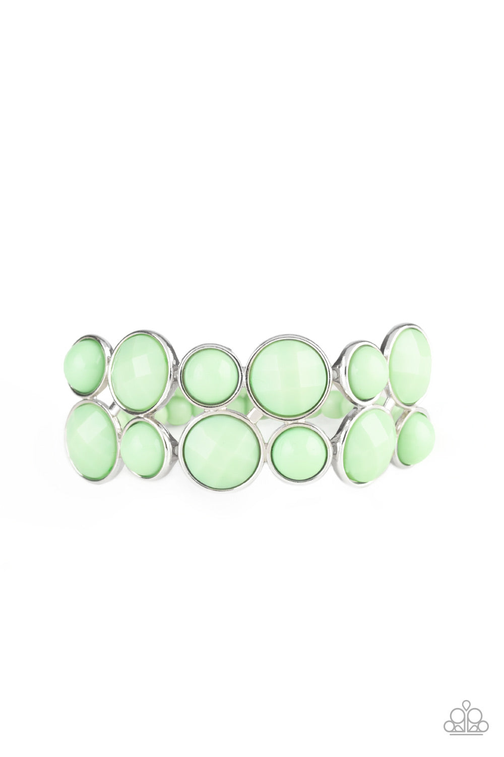 Paparazzi Confection Connection - Green Bracelet