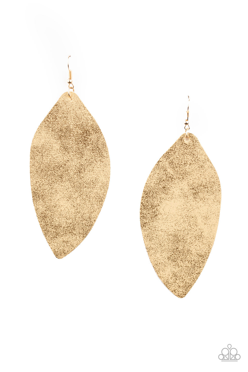 Paparazzi Serenely Smattered - Gold Earrings