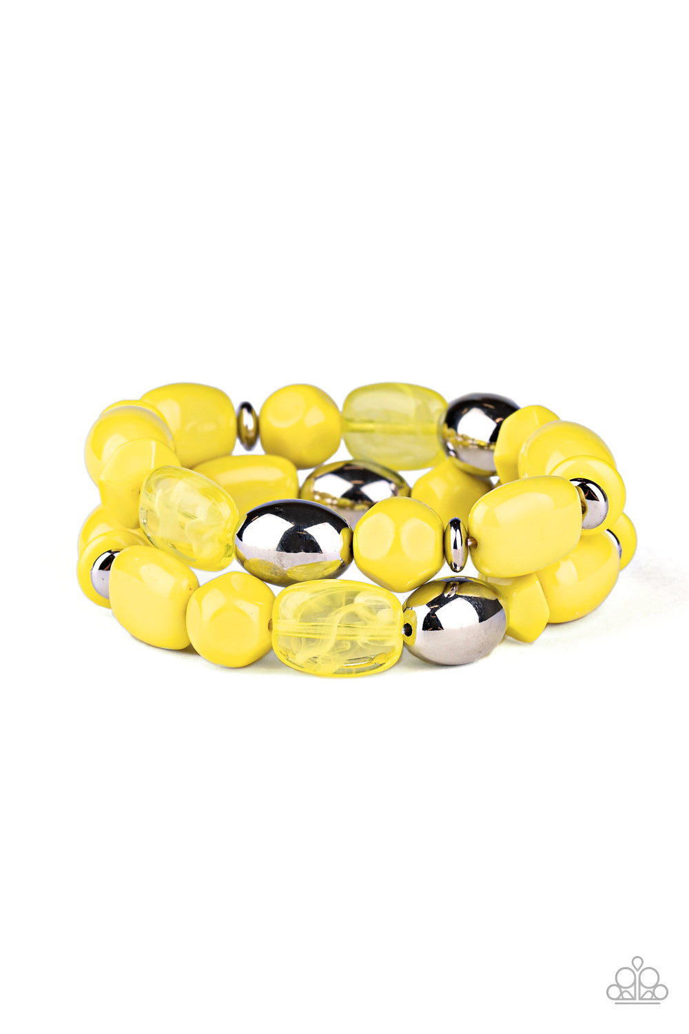 Paparazzi Fruity Flavor - Yellow Bracelet