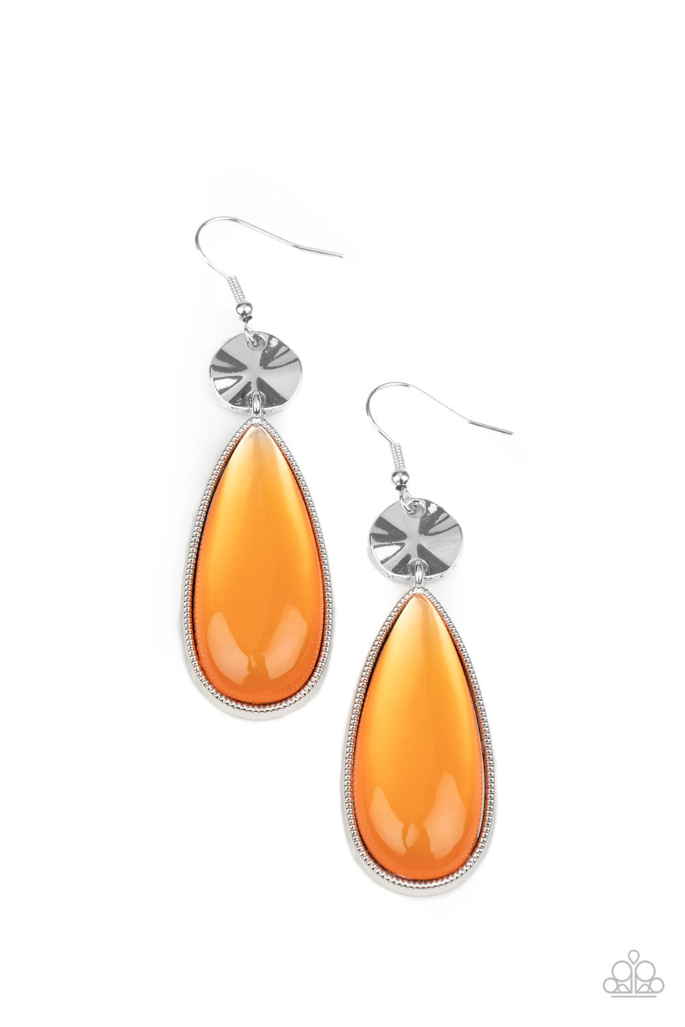 Paparazzi Jaw-Dropping Drama - Orange Earrings