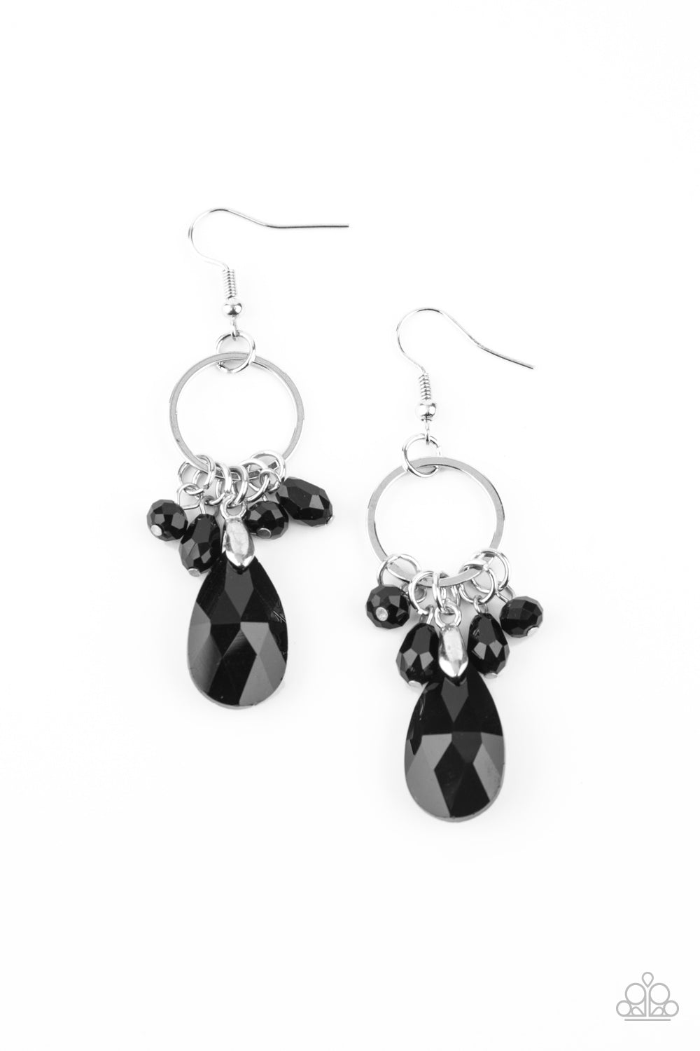 Unapologetic Glow - Black Earrings