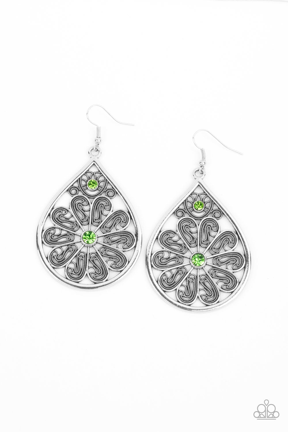 Whimsy Dreams - Green Earrings