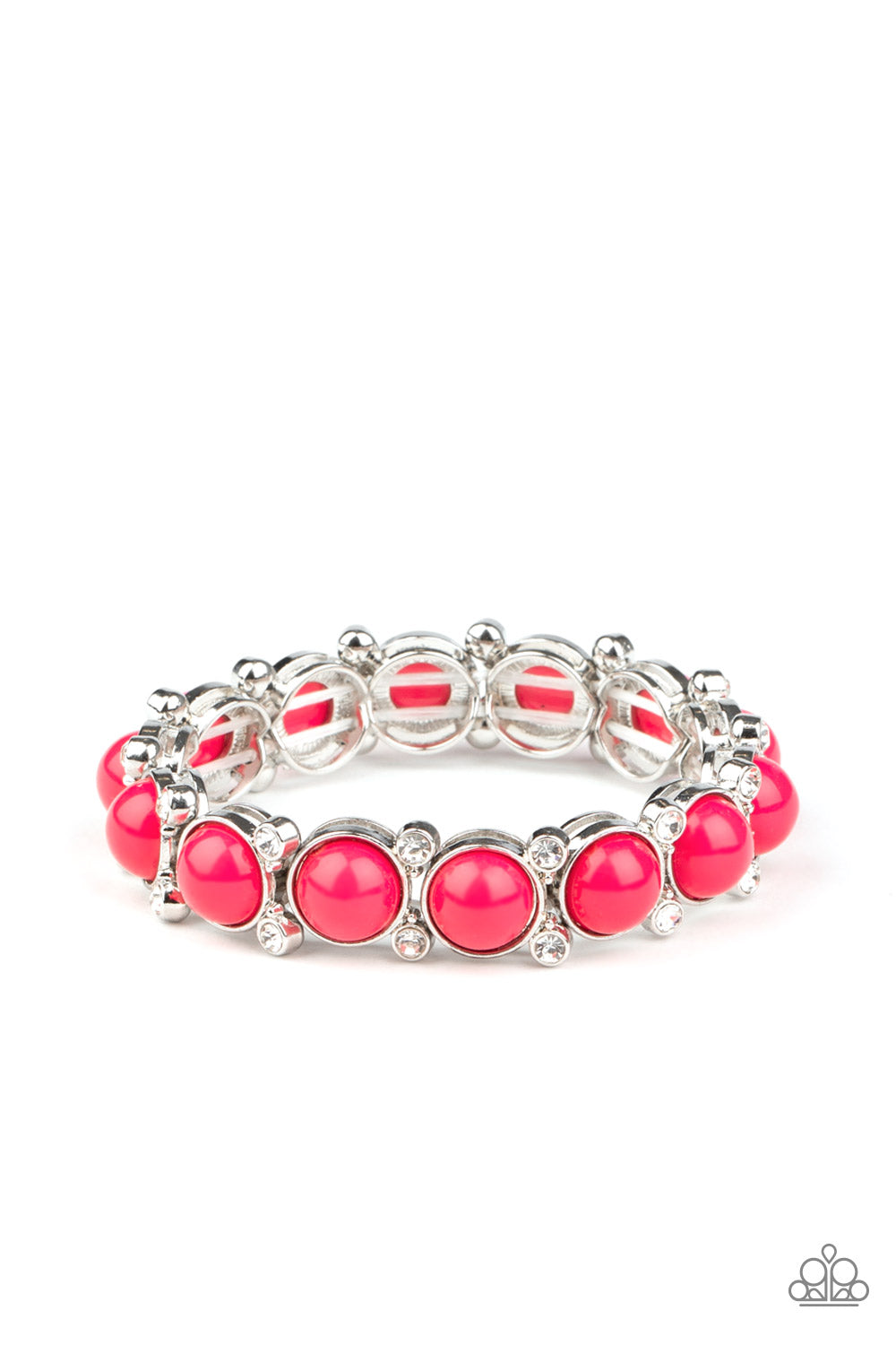 Paparazzi Flamboyantly Fruity - Pink Bracelet