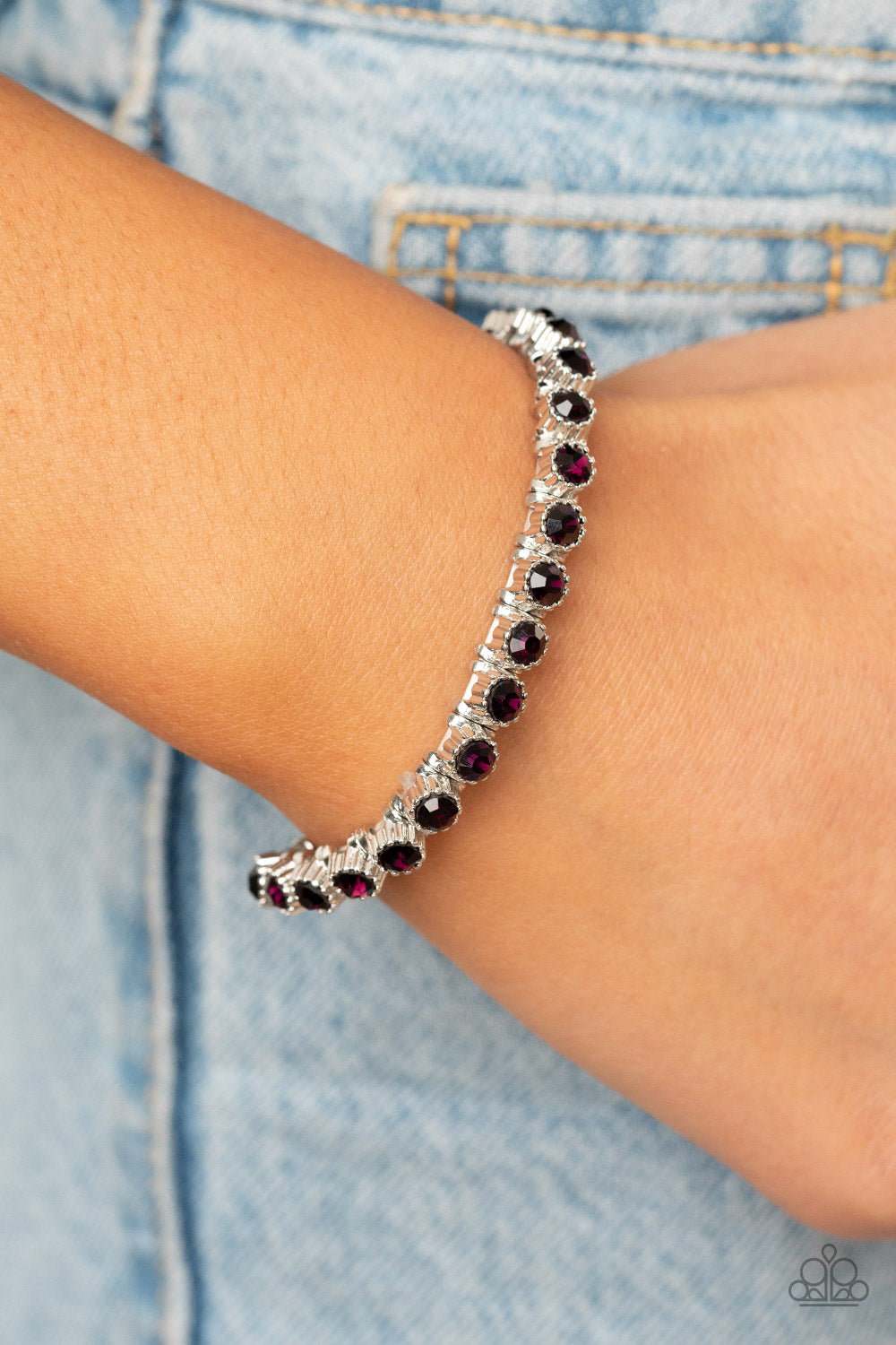 Paparazzi Starry Social - Purple Bracelet