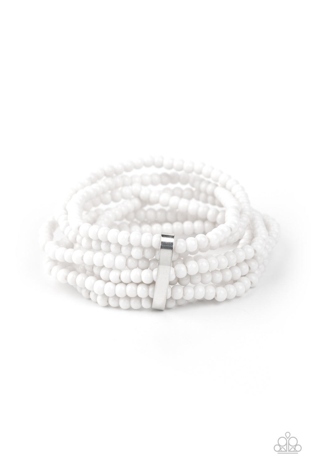 Paparazzi Thank Me LAYER - White Bracelet