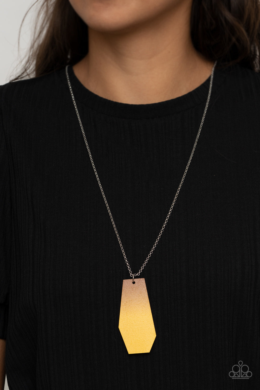 Paparazzi Watercolor Skies - Yellow Necklace