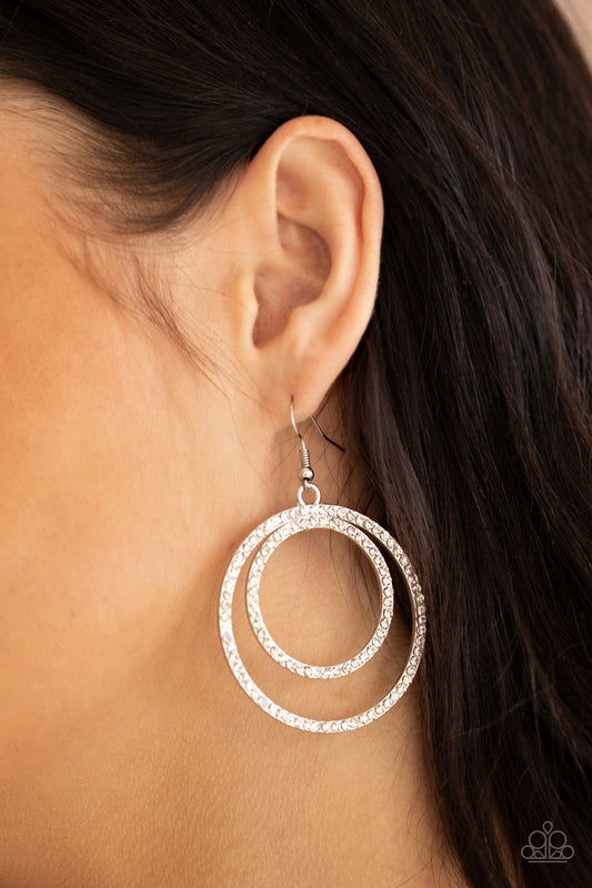 Paparazzi Radiating Refinement - White Earrings