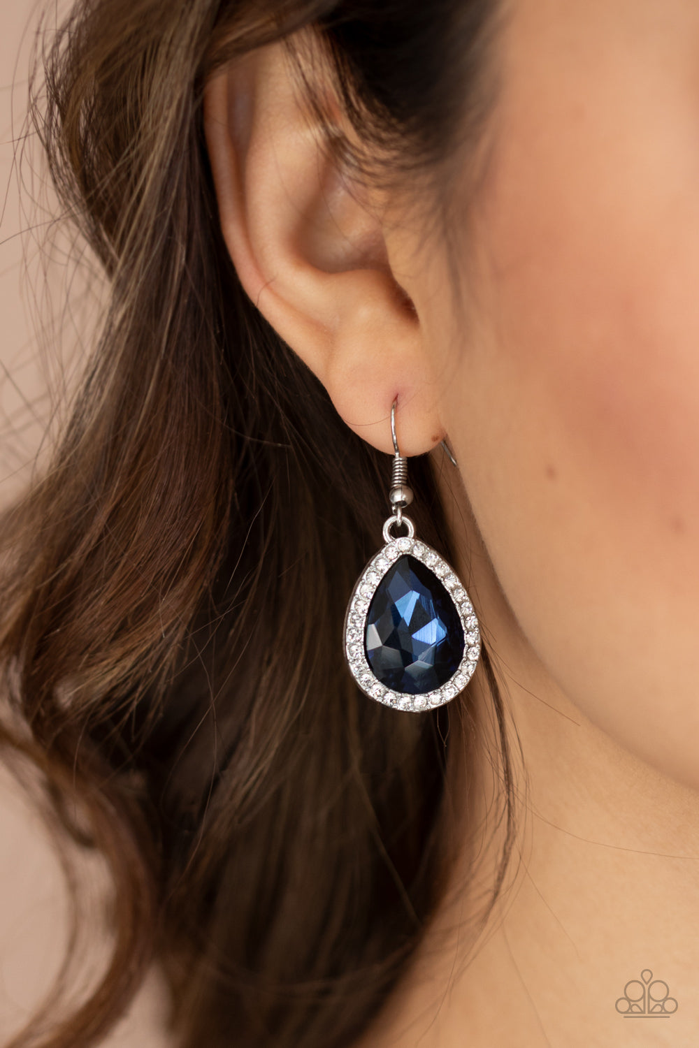 Paparazzi Dripping With Drama - Blue Earrings