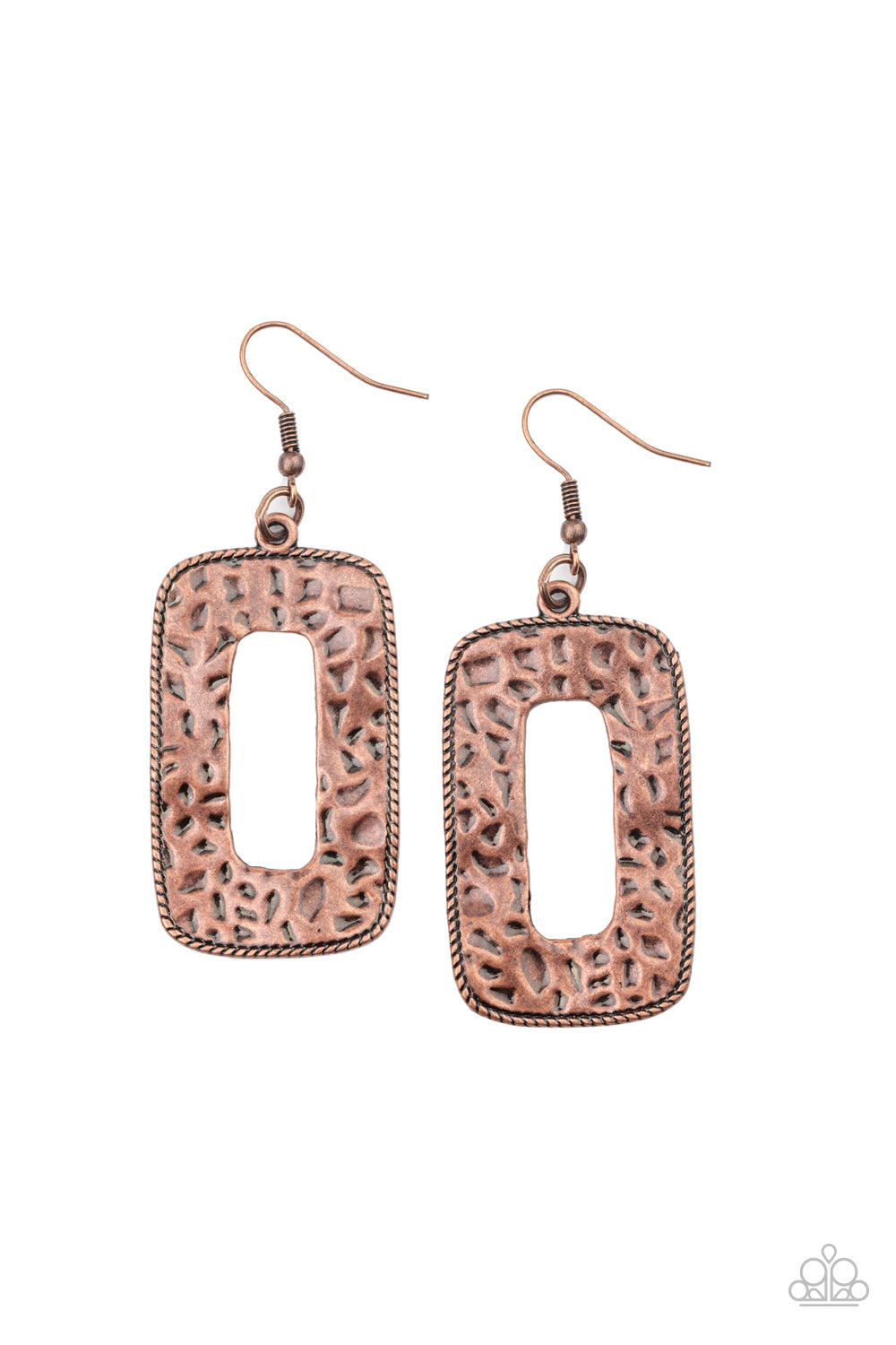 Paparazzi Primal Elements - Copper Earrings