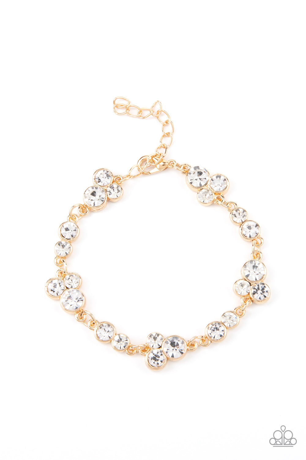 Paparazzi Social GLISTENING - Gold Bracelet