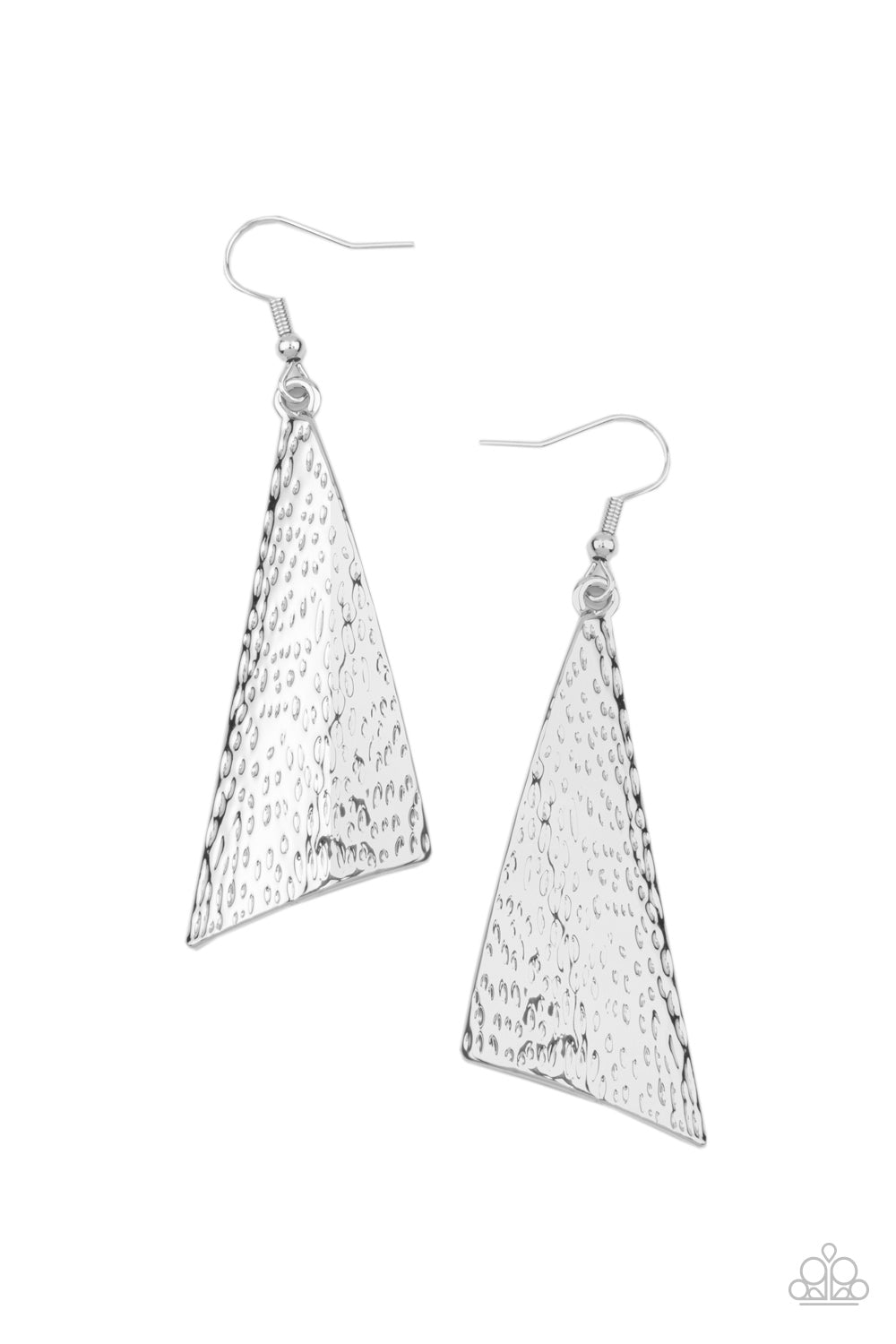 Paparazzi Ready The Troops - Silver Earrings
