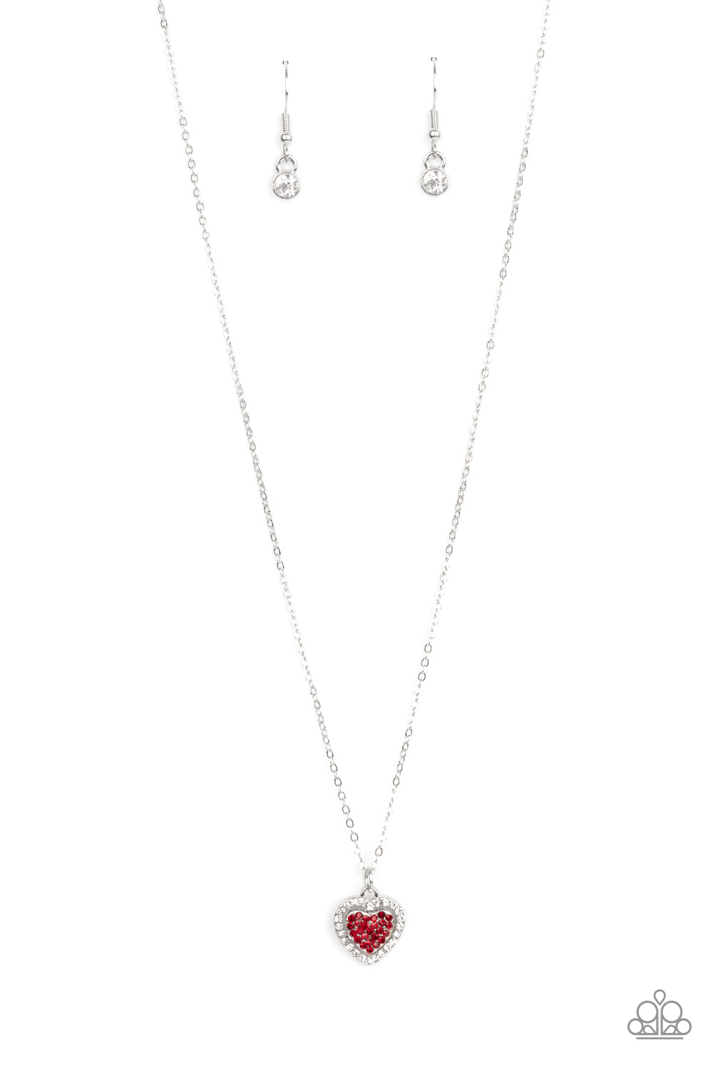 Paparazzi My Heart Goes Out To You - Red Necklace