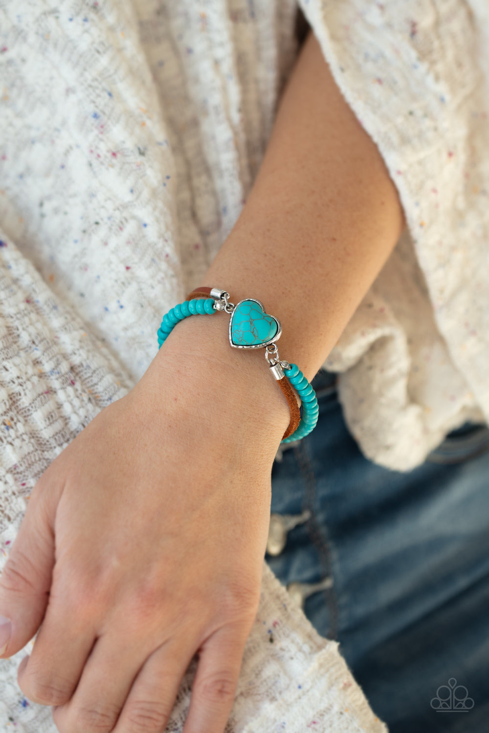 Paparazzi Charmingly Country - Blue Bracelet