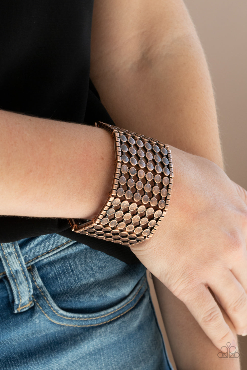Paparazzi Cool and CONNECTED - Copper Bracelet