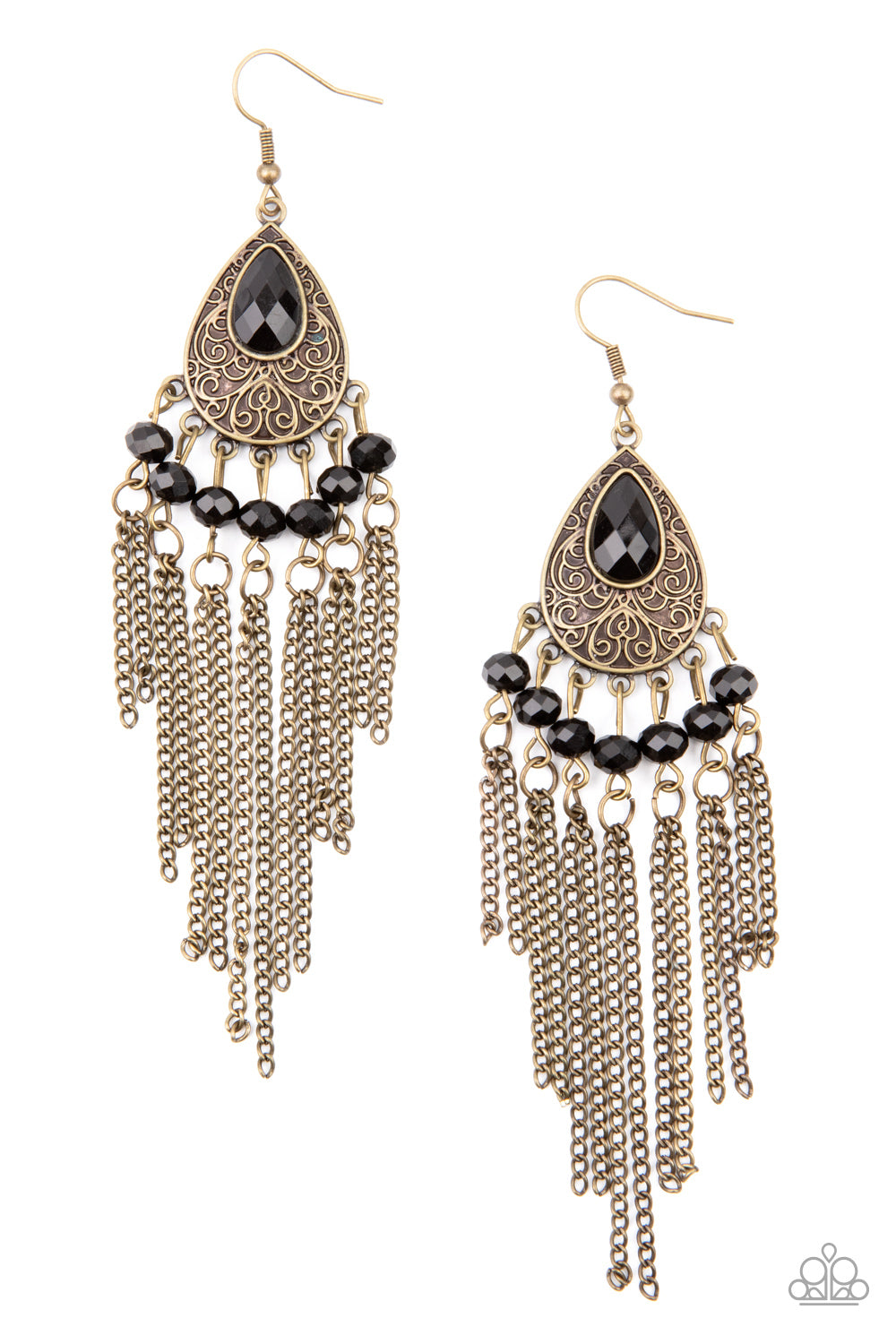 Paparazzi Floating on HEIR - Brass Earrings