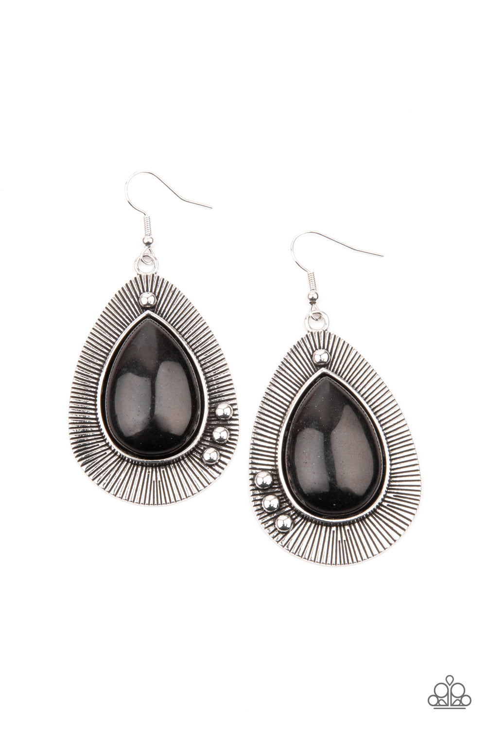 Paparazzi Western Fantasy - Black Earrings