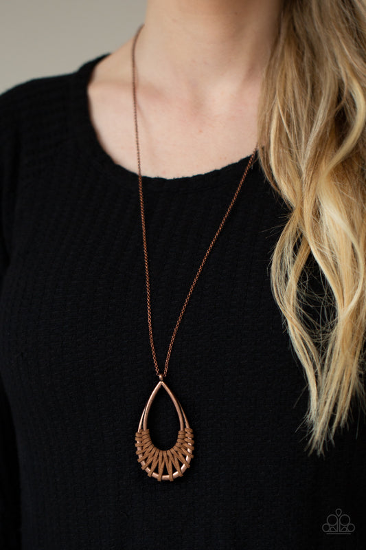 Paparazzi Homespun Artifact - Copper Necklace