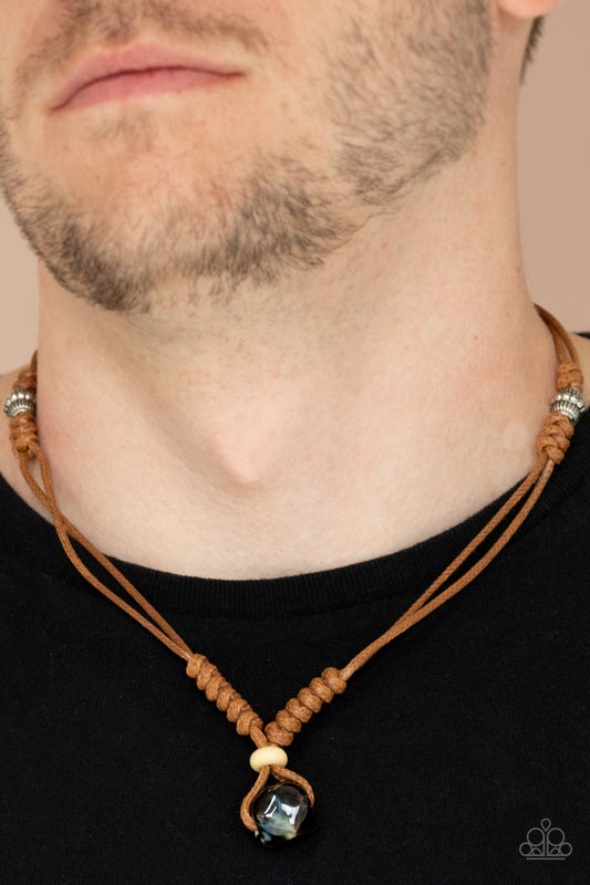 Paparazzi Might and MAINLAND - Brown Urban Necklace