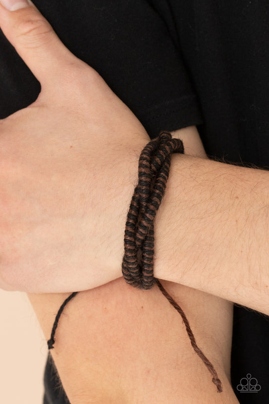 Paparazzi Island Endeavor - Brown Urban Bracelet