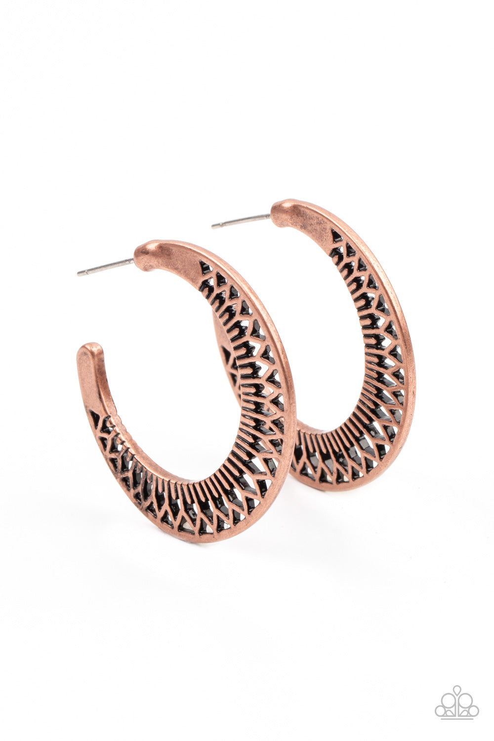 Bada BLOOM! - Copper Hoop Earrings