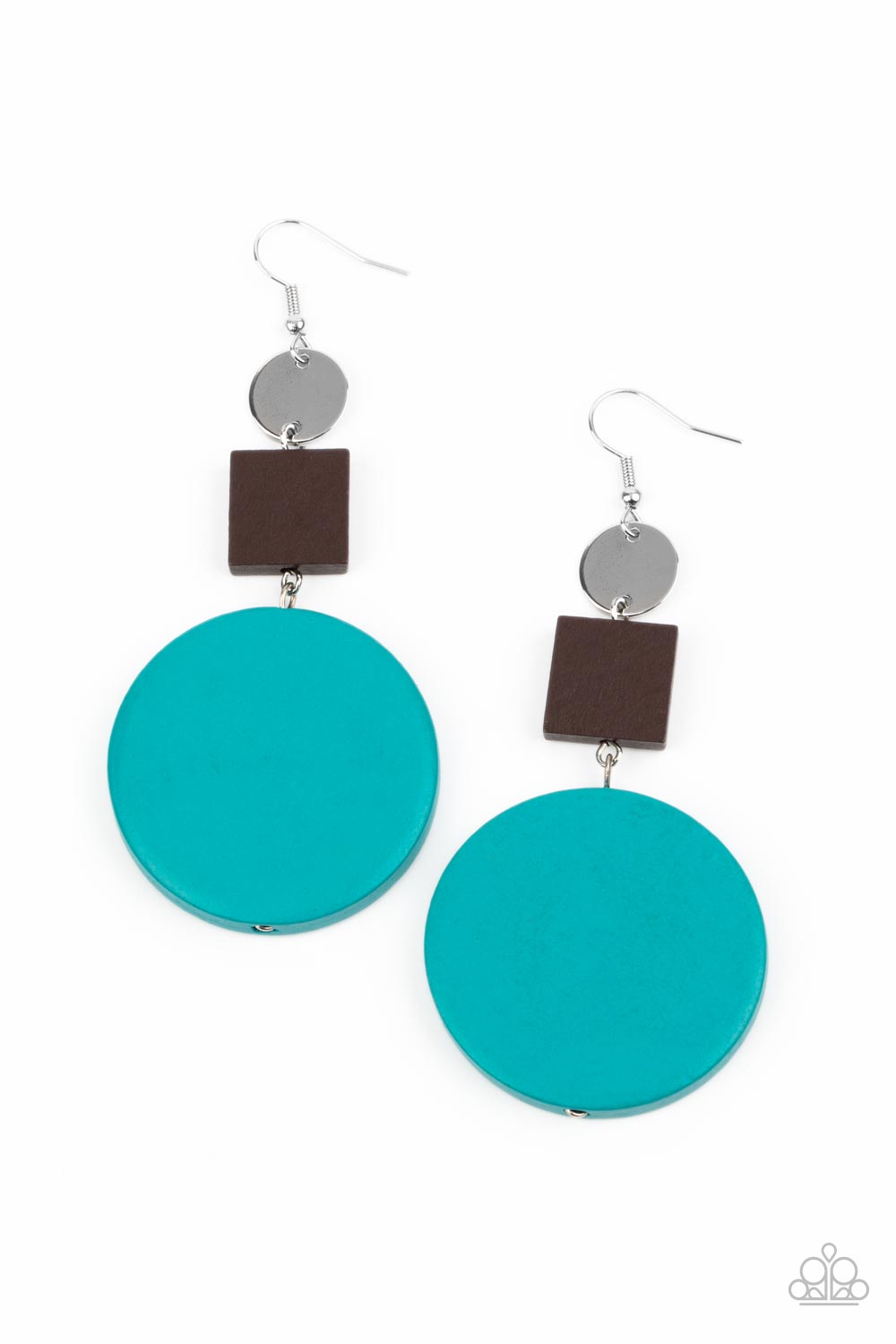 Paparazzi Modern Materials - Blue Earrings