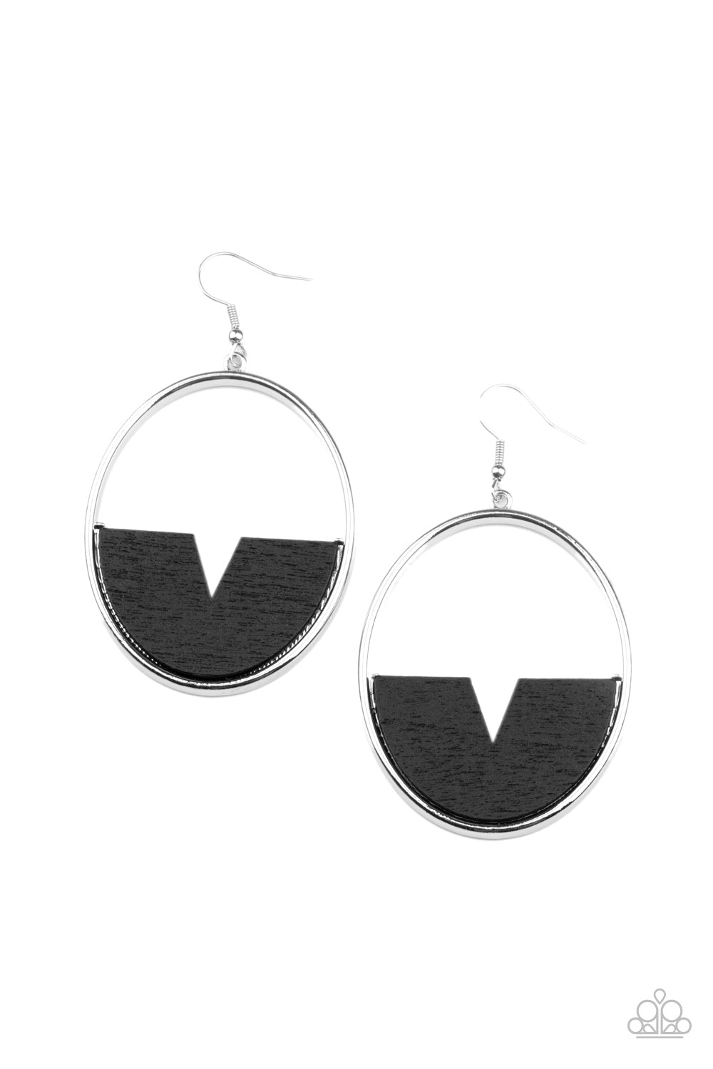 Paparazzi Island Breeze - Black Earrings