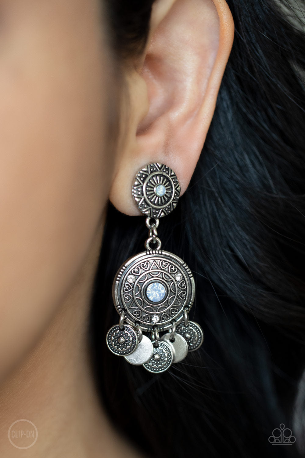 Paparazzi A DREAMCATCHER Come True - Blue Clip On Earrings