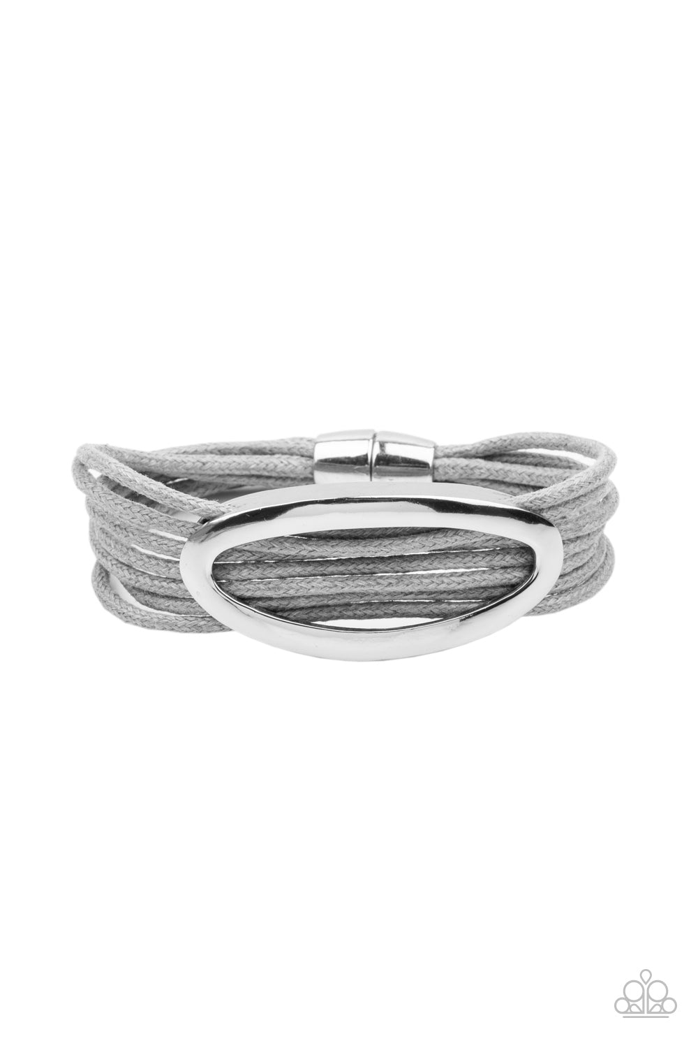Paparazzi Corded Couture - Silver Bracelet