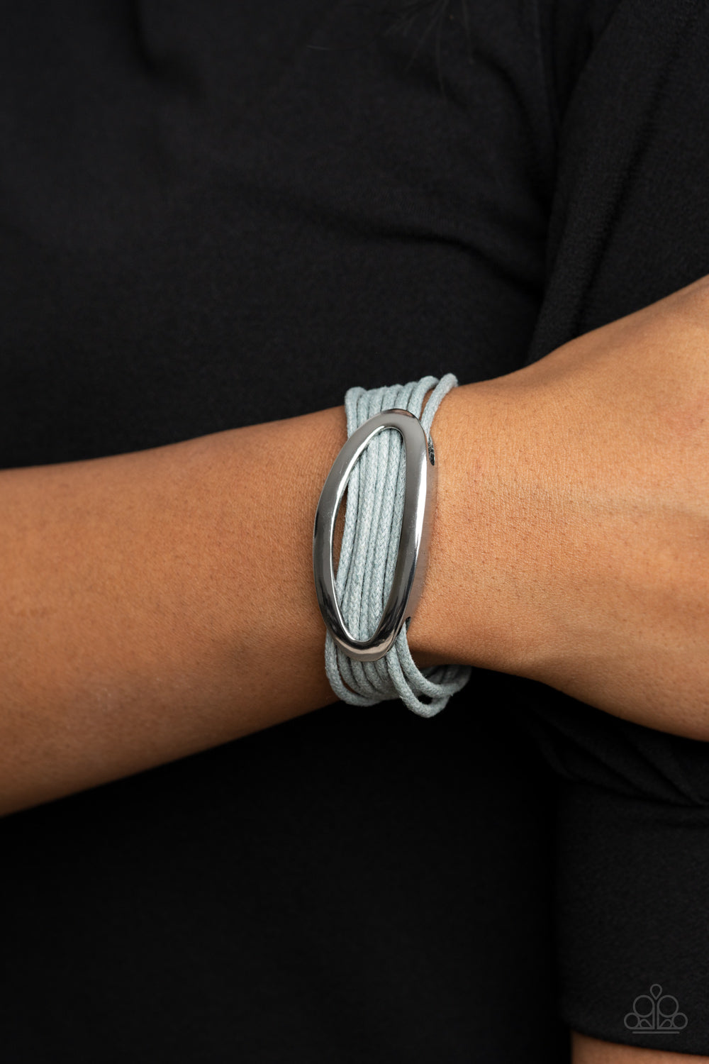 Paparazzi Corded Couture - Silver Bracelet