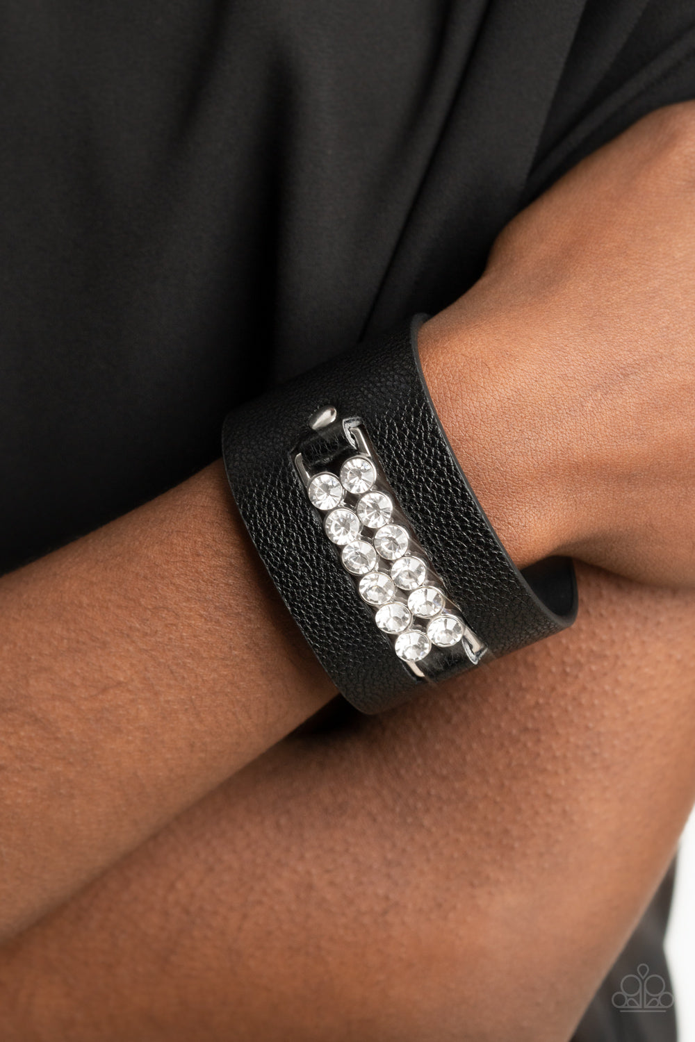 Runway Rebellion - Black Urban Bracelet