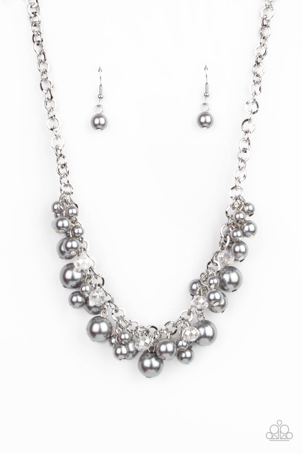 Paparazzi Positively PEARL-escent - Silver Necklace