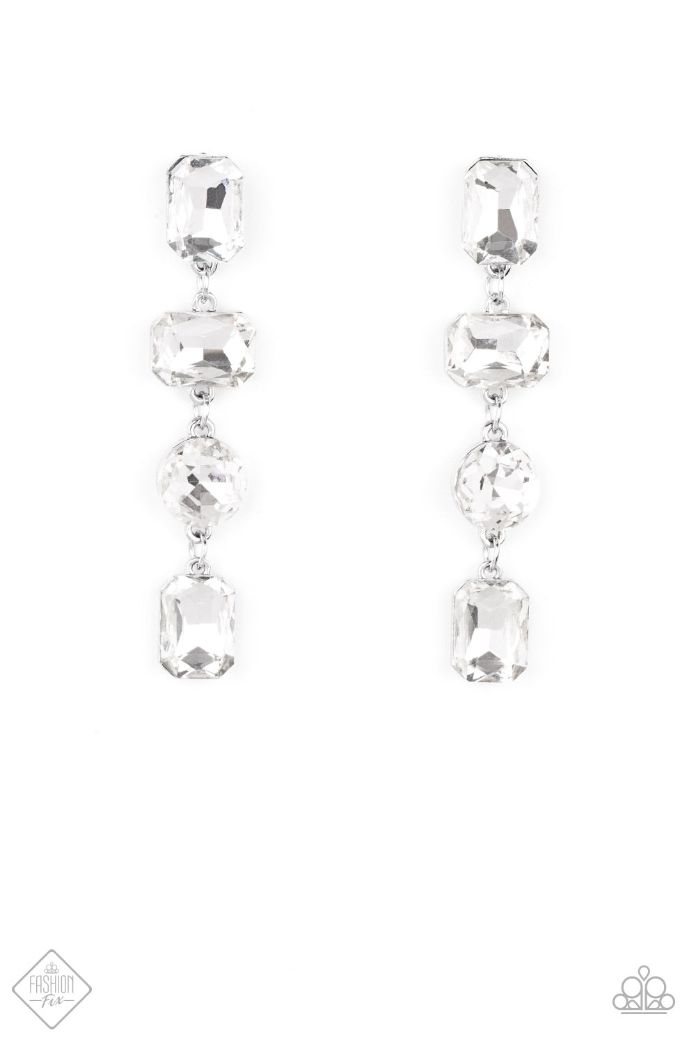 Paparazzi Cosmic Heiress - White Earrings