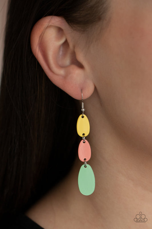 Paparazzi Rainbow Drops - Multi Earrings