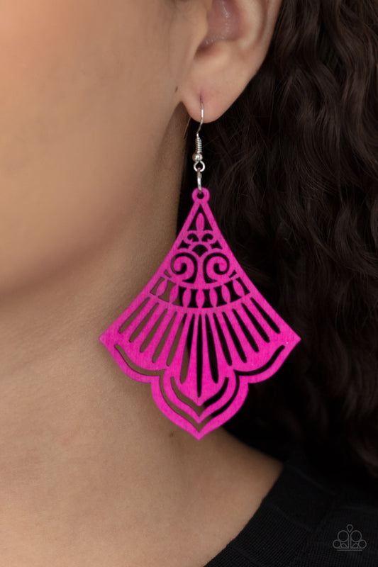 Paparazzi Eastern Escape - Pink Earrings