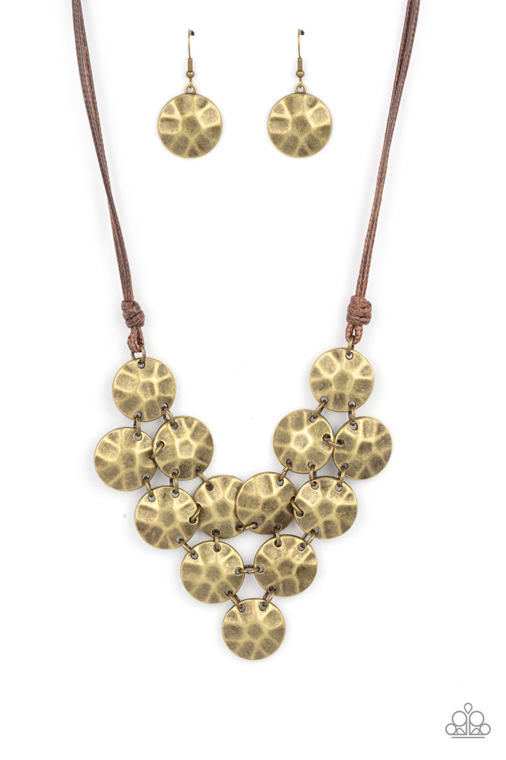 Paparazzi Token Treasure - Brass Necklace
