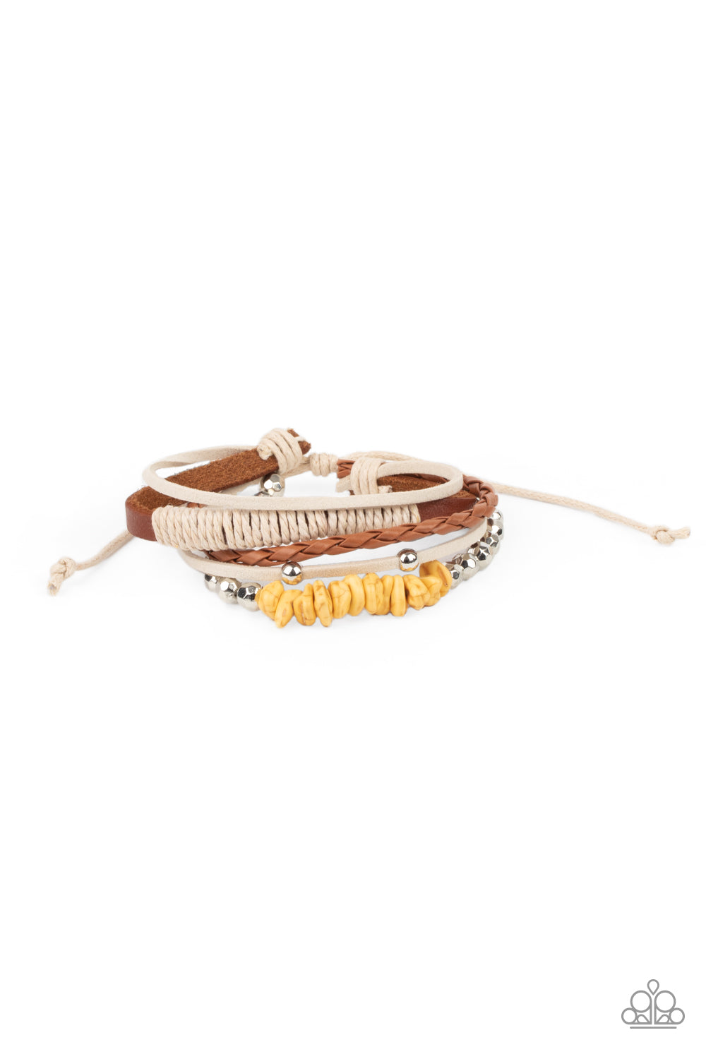 Paparazzi Keep At ROAM Temperature - Yellow Urban Bracelet
