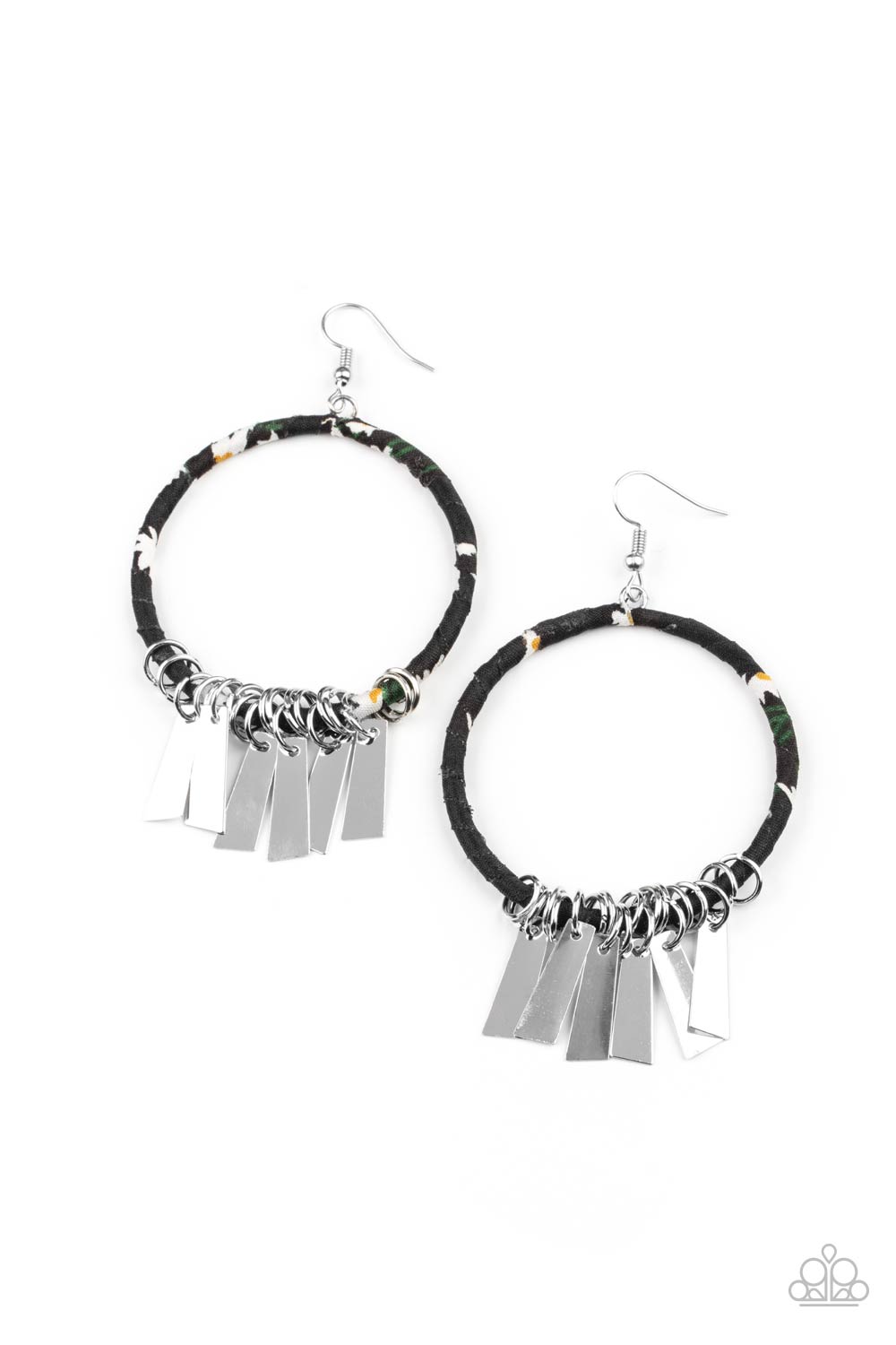 Paparazzi Garden Chimes - Black Earrings