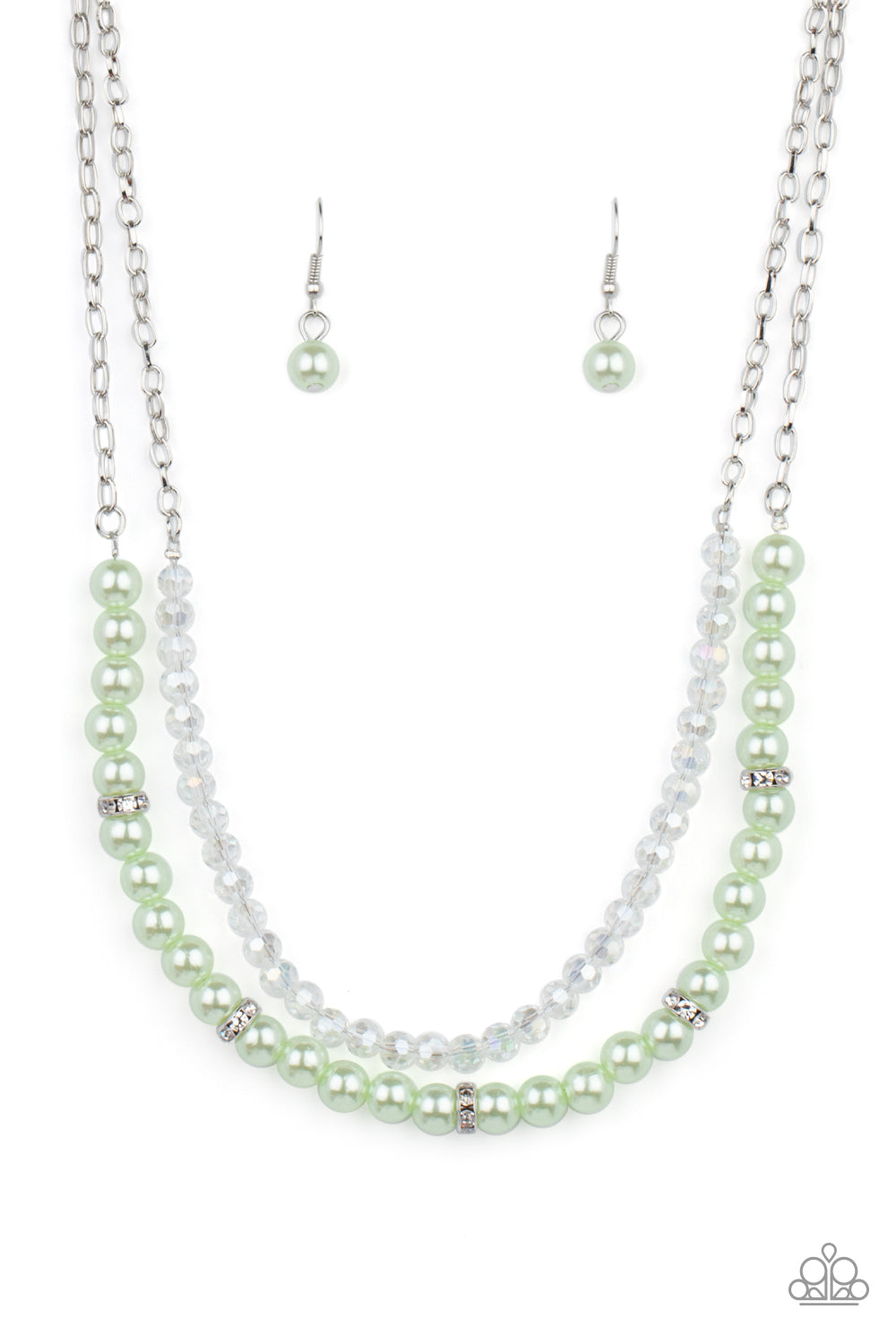 Paparazzi Parisian Princess - Green Necklace