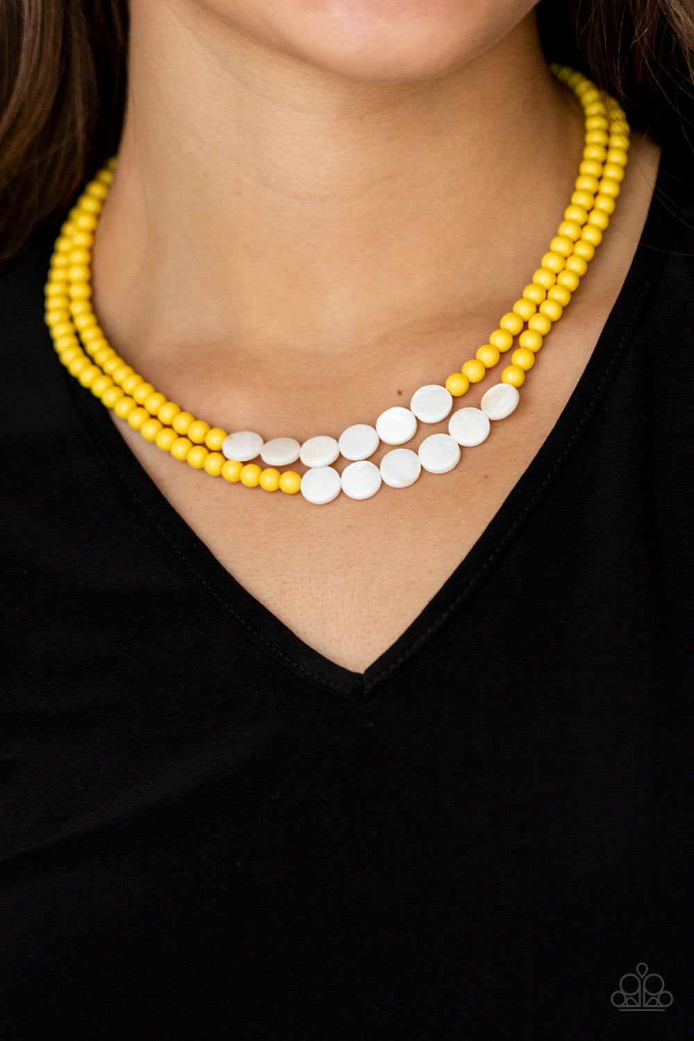 Paparazzi Extended STAYCATION - Yellow Necklace