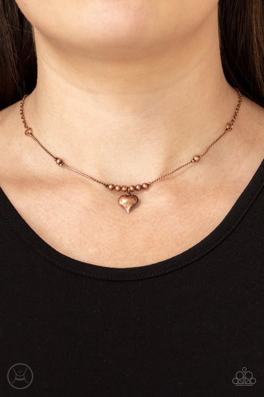 Paparazzi Casual Crush - Copper Necklace