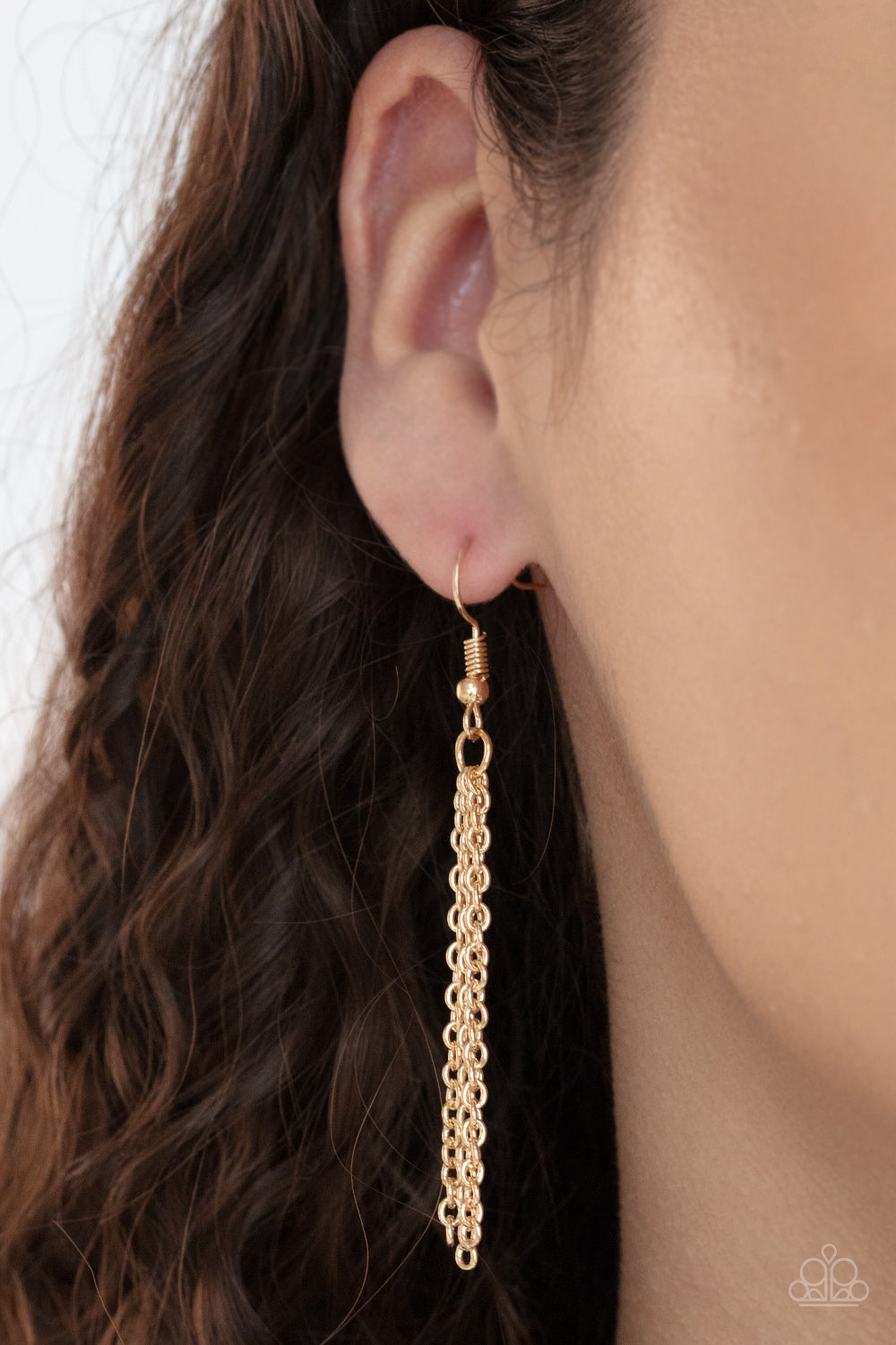 Paparazzi Ice Age Intensity - Gold Necklace