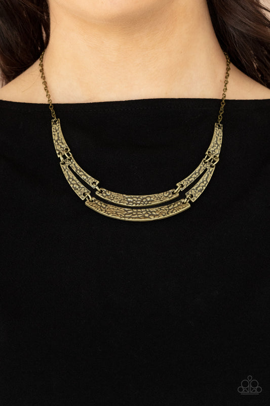 Stick To The ARTIFACTS - Brass Necklace
