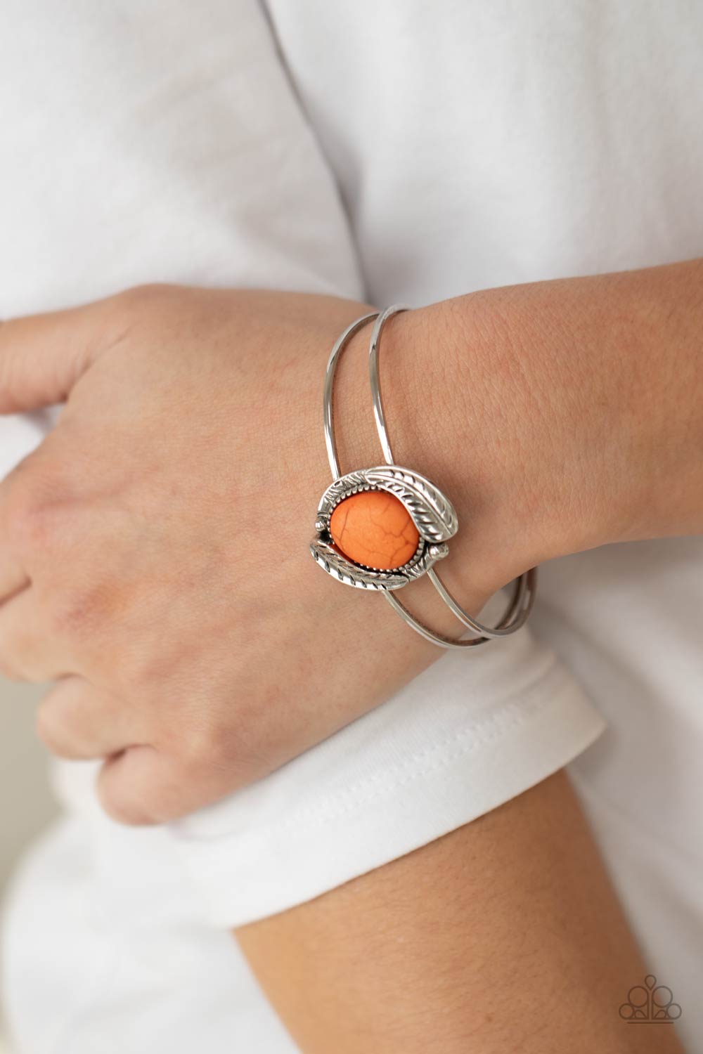 Paparazzi Living Off The BANDLANDS - Orange Bracelet
