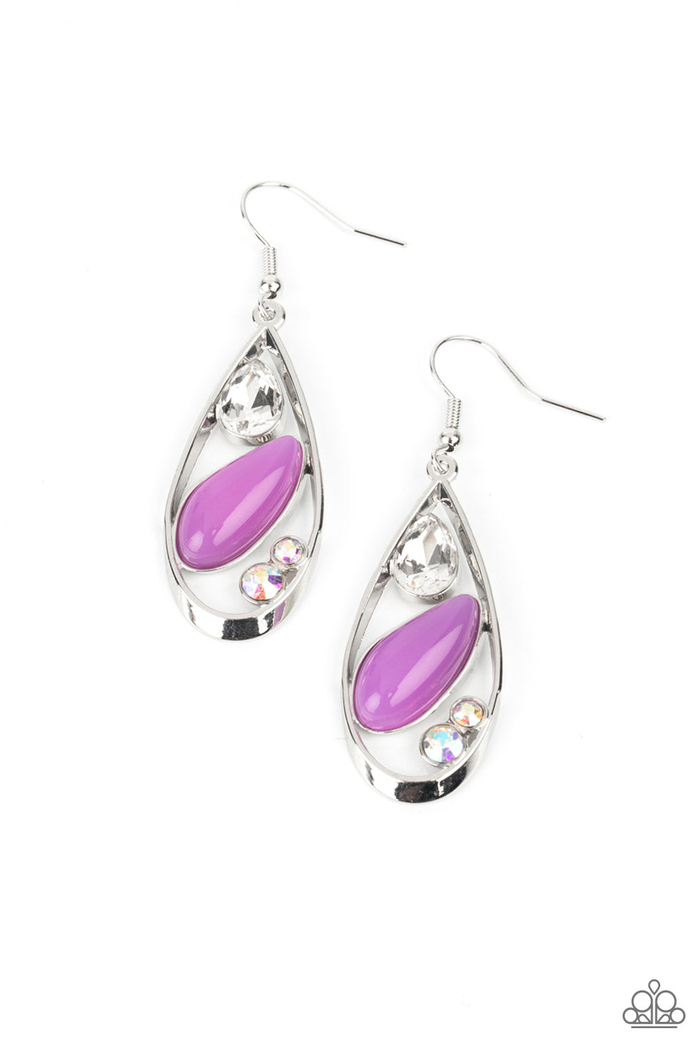Paparazzi Harmonious Harbors - Purple Earrings
