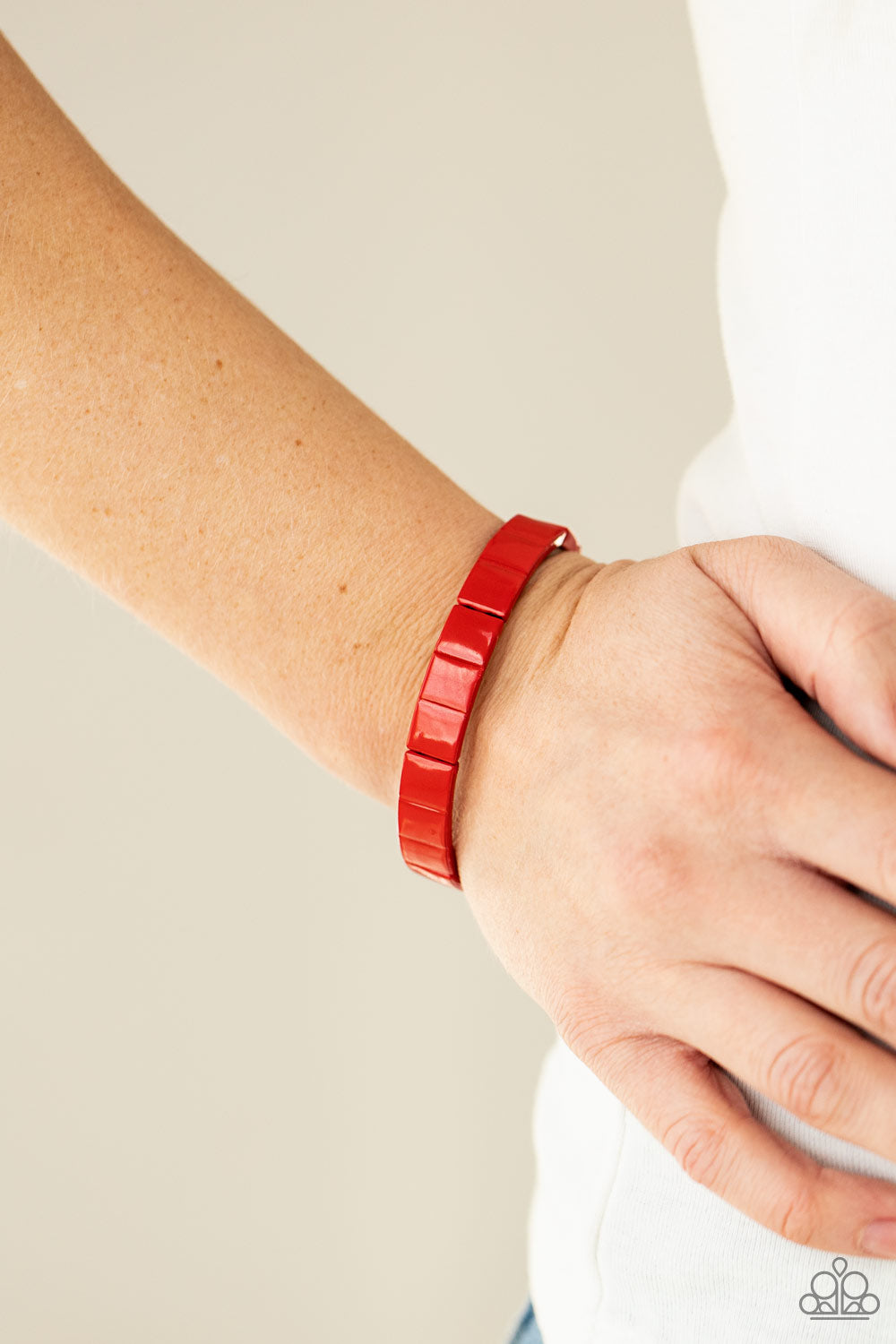 Paparazzi Material Movement - Red Bracelet
