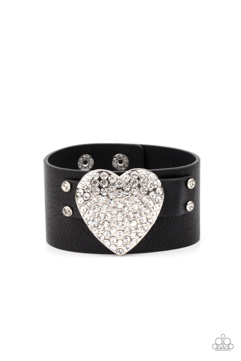 Paparazzi Flauntable Flirt - Black Urban Bracelet