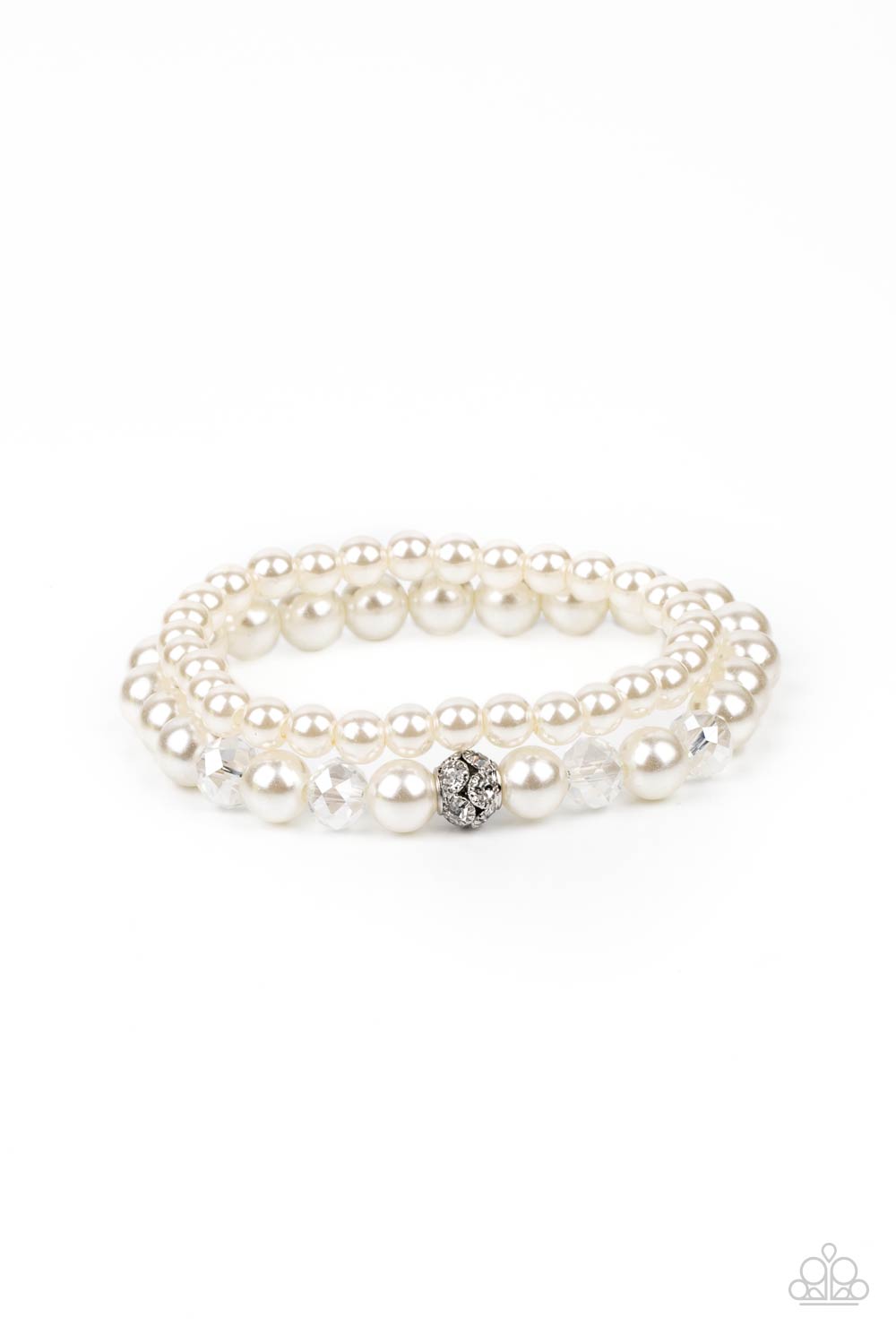 Paparazzi Cotton Candy Dreams - White Bracelet