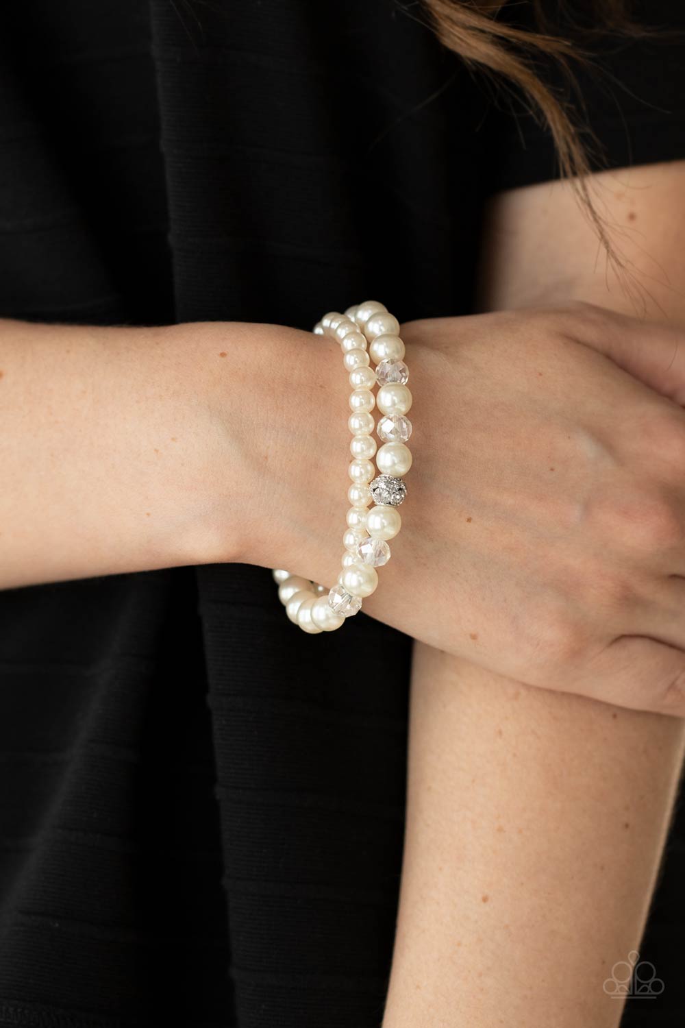 Paparazzi Cotton Candy Dreams - White Bracelet