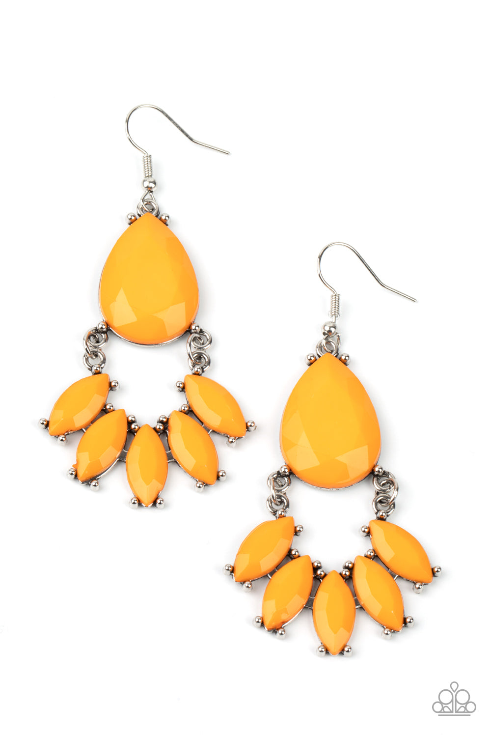 Paparazzi POWERHOUSE Call - Orange Earrings