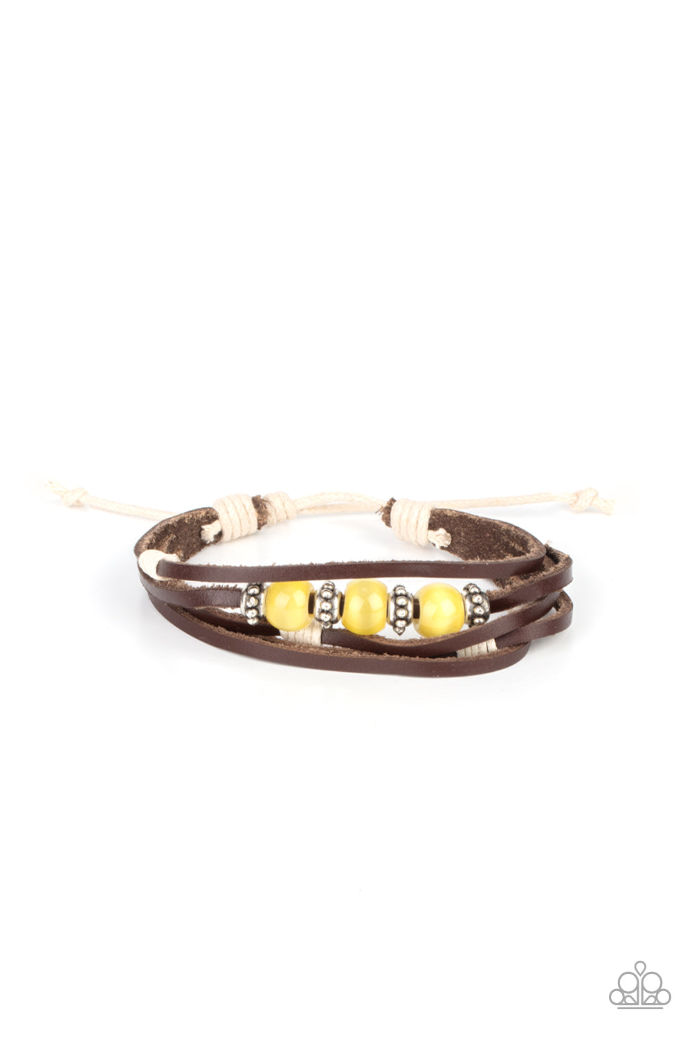 Homespun Radiance - Yellow Urban Bracelet